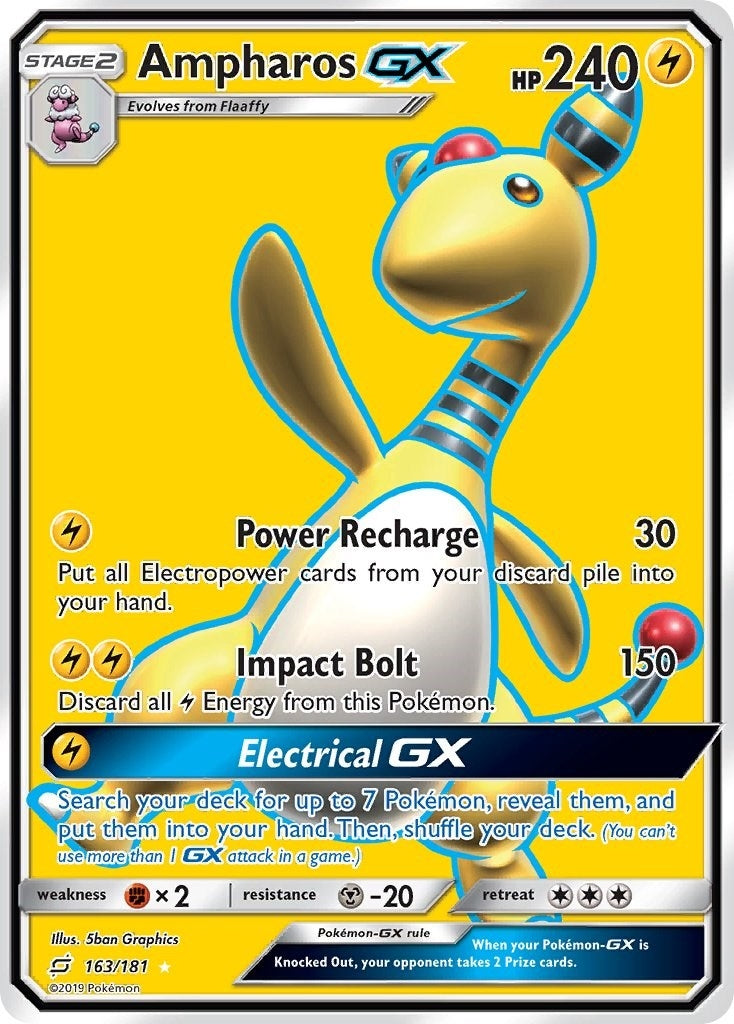 Image for Ampharos GX (Full Art) (163/181) (SM9) - Pokemon