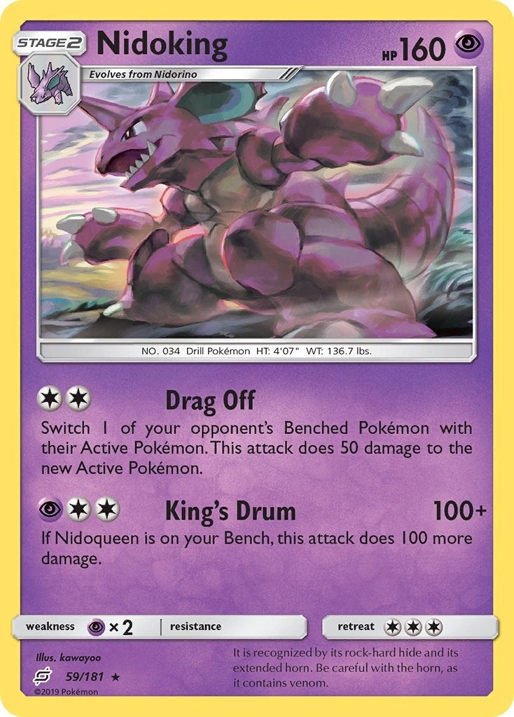 Image for Nidoking (59/181) (SM9) - Pokemon