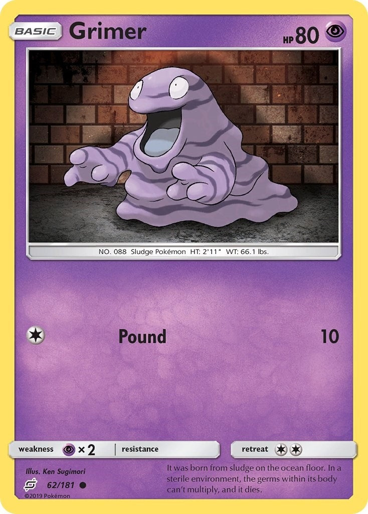 Image for Grimer (62/181) (SM9) - Pokemon