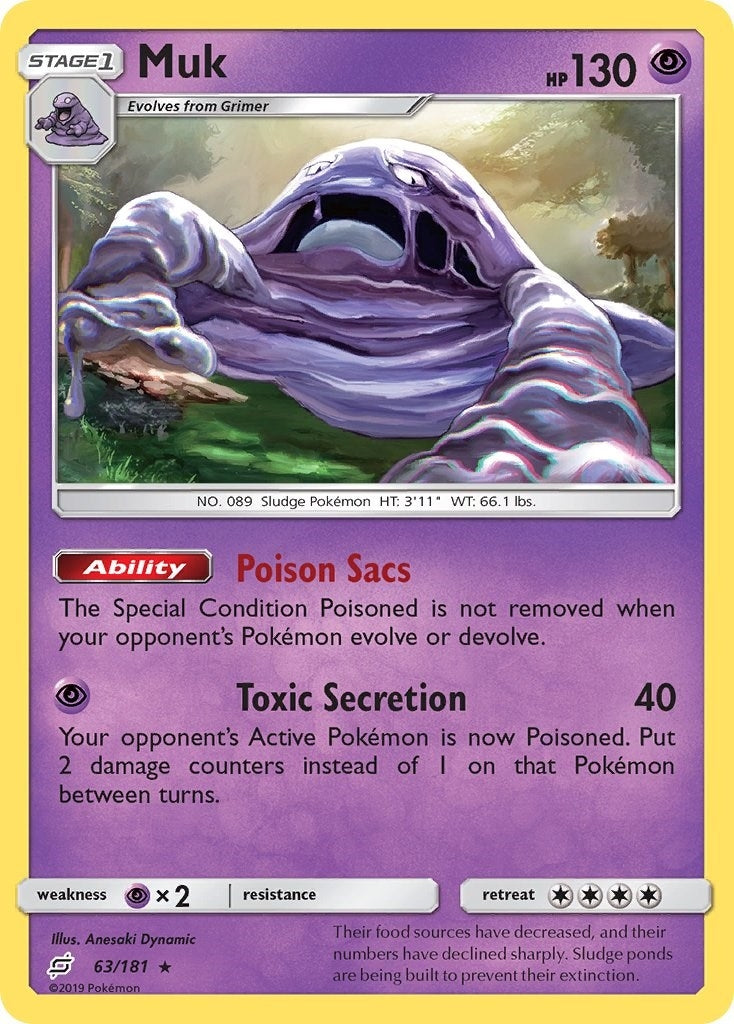 Image for Muk (63/181) (SM9) - Pokemon