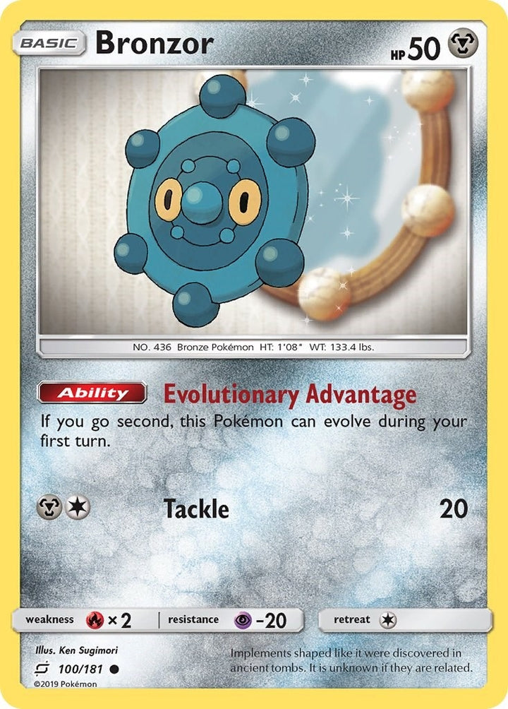 Image for Bronzor (100/181) (SM9) - Pokemon