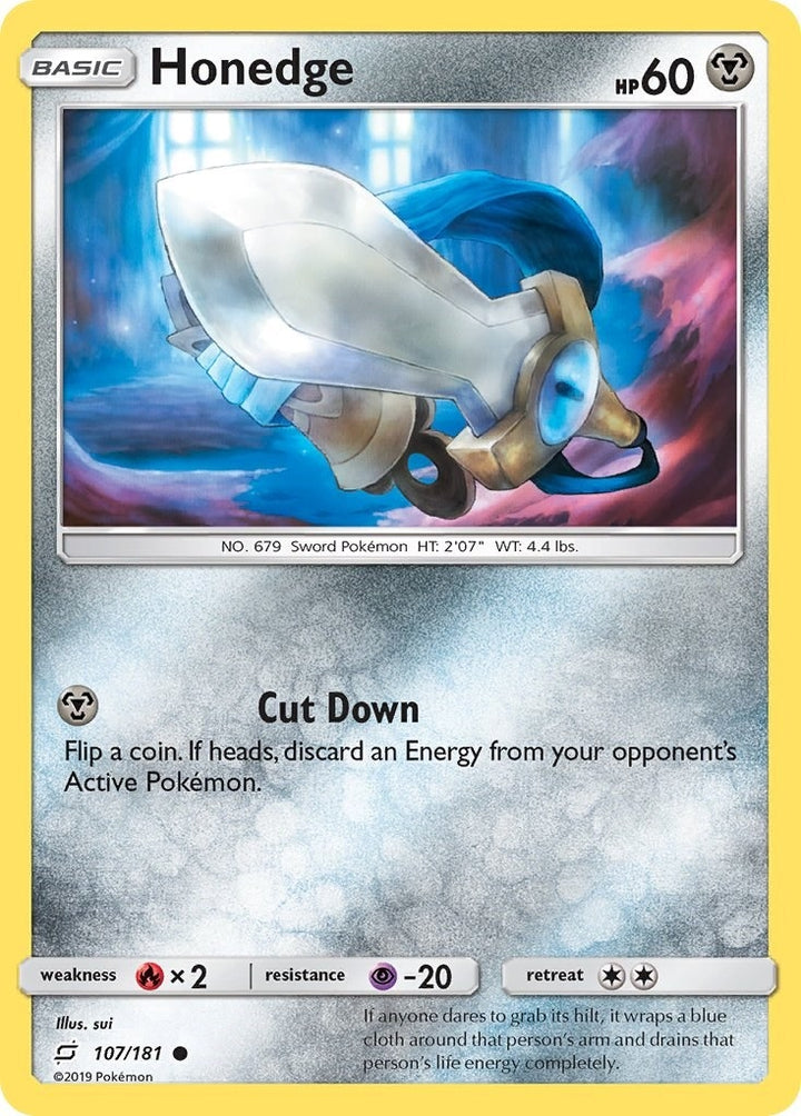 Image for Honedge (107/181) (SM9) - Pokemon