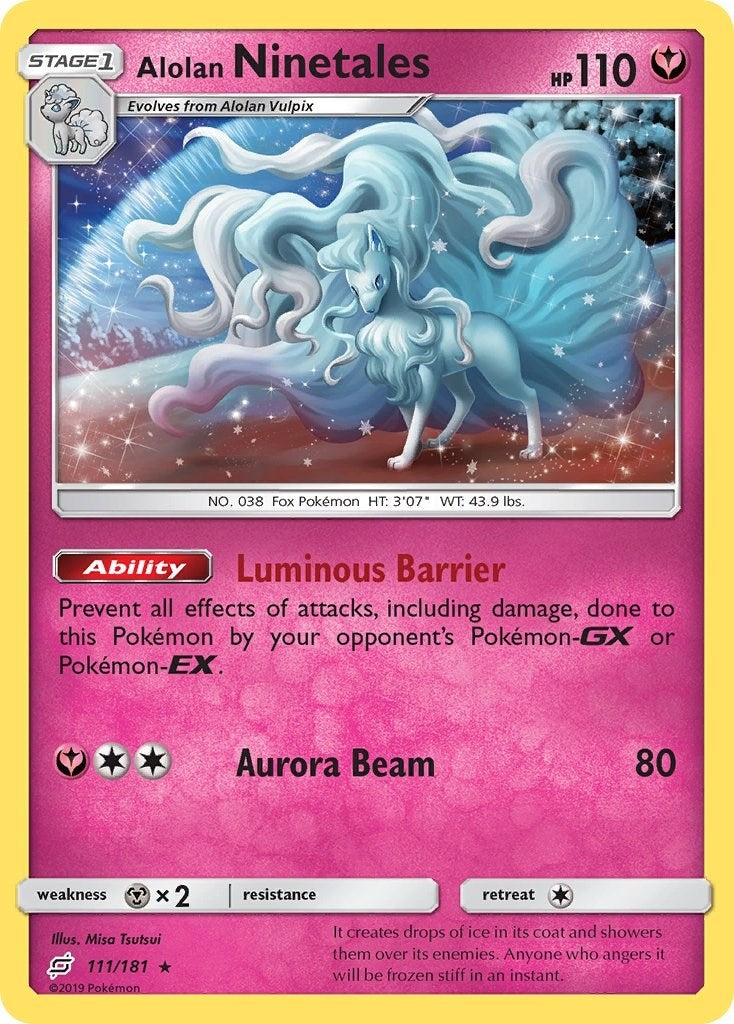 Image for Alolan Ninetales (111/181) (SM9) - Pokemon