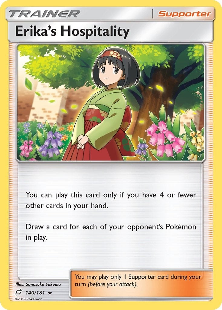 Image for Erika's Hospitality (140/181) (SM9) - Pokemon