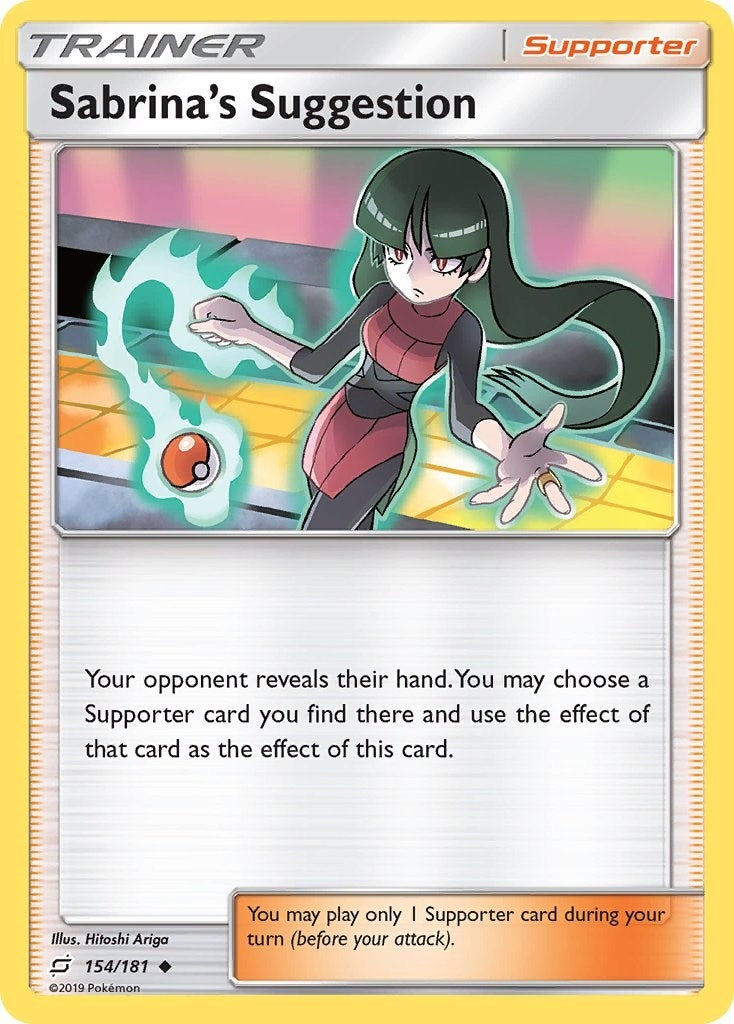 Image for Sabrina's Suggestion (154/181) (SM9) - Pokemon