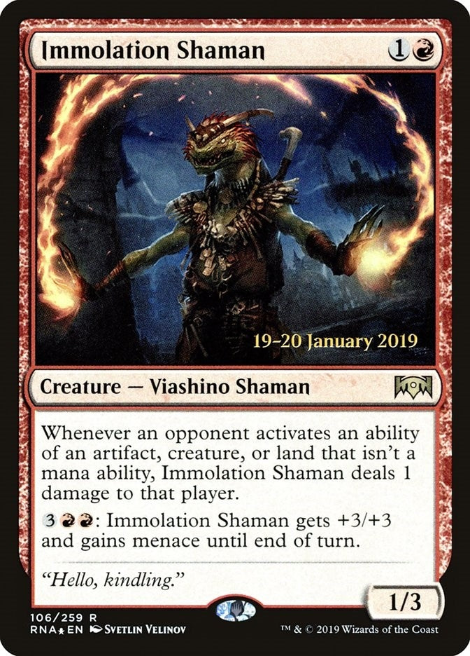 Image for Immolation Shaman (106) - Magic: The Gathering