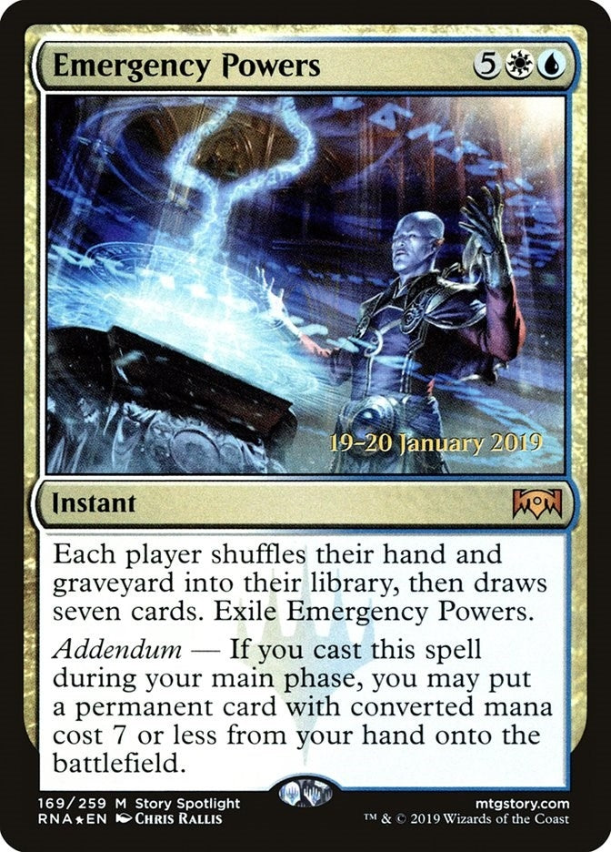 Image for Emergency Powers (169) - Magic: The Gathering
