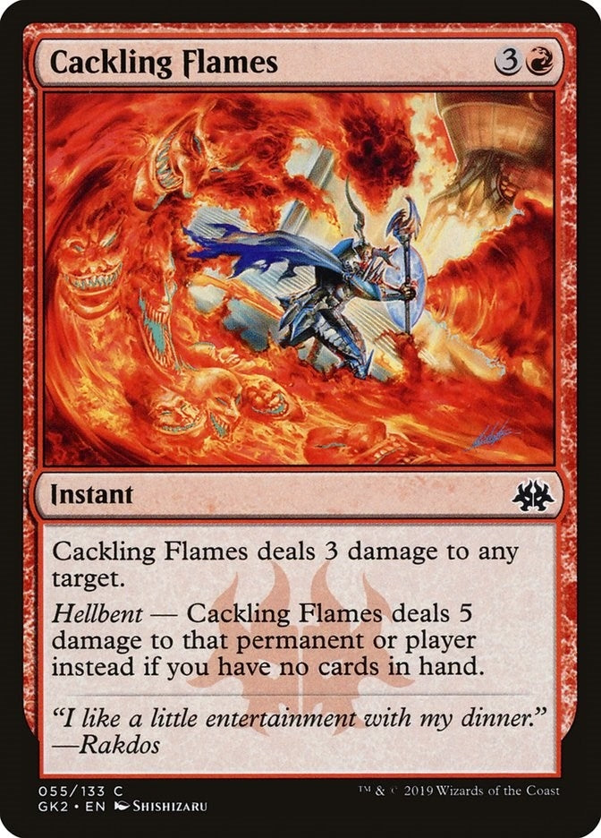 Image for Cackling Flames (55) (GK2) - Magic: The Gathering