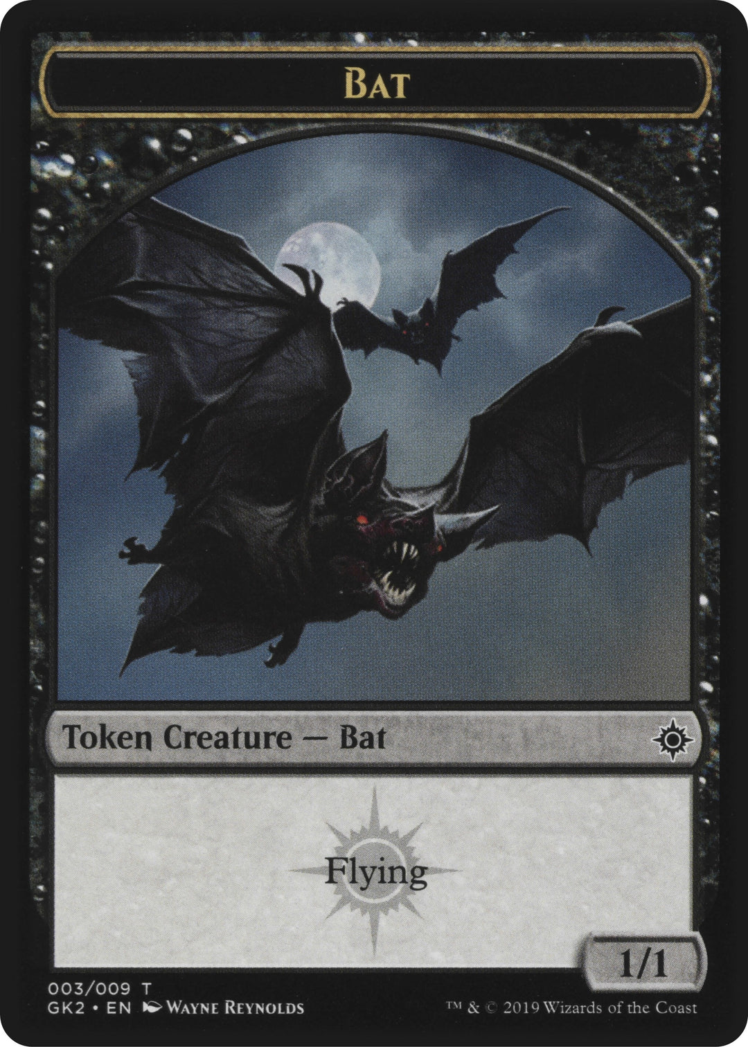 Image for Bat // Spirit (010) Double-Sided Token (3 // 10) - Magic: The Gathering