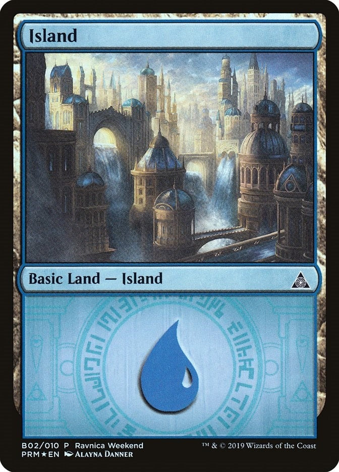 Image for Island - Azorius (B02) (2) - Magic: The Gathering