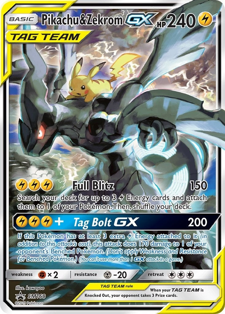 Image for Pikachu & Zekrom GX (SM168) (SMP) - Pokemon
