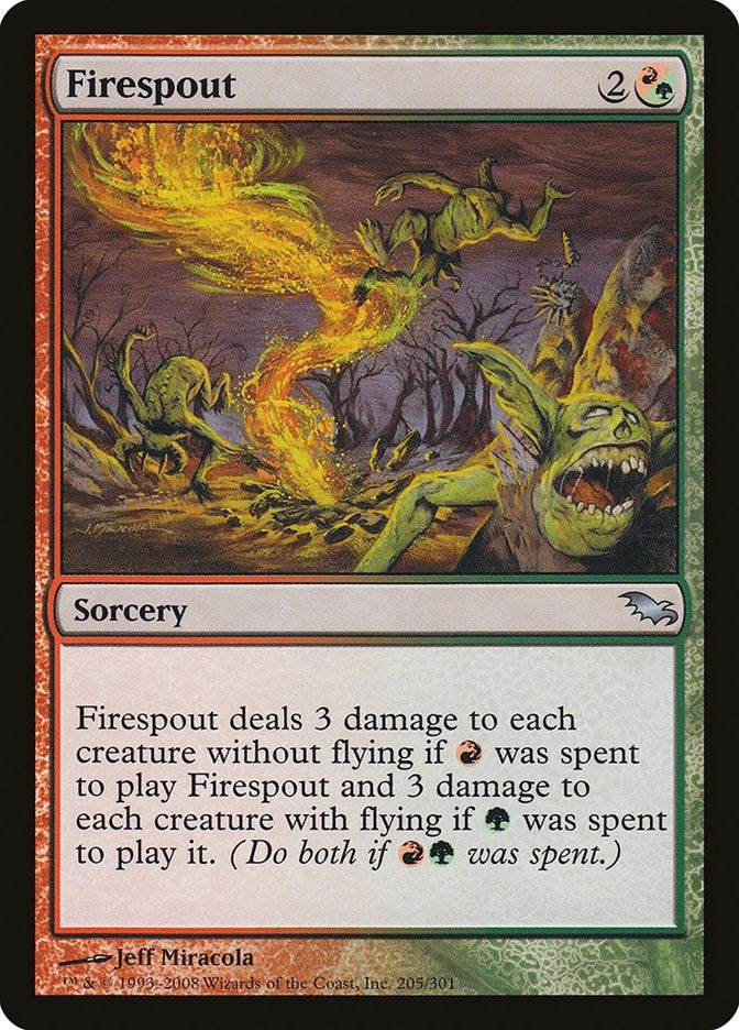 Image for Firespout (205) - Magic: The Gathering
