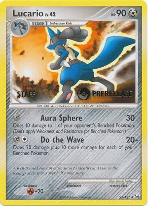 Image for Lucario - 53/127 (Prerelease) [Staff] (53/127) (PR) - Pokemon
