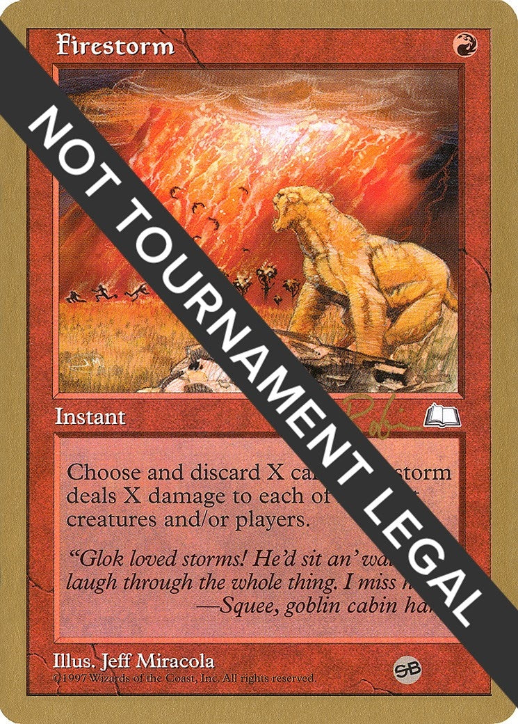 Image for Firestorm - 1998 Ben Rubin (WTH) (SB) - Magic: The Gathering