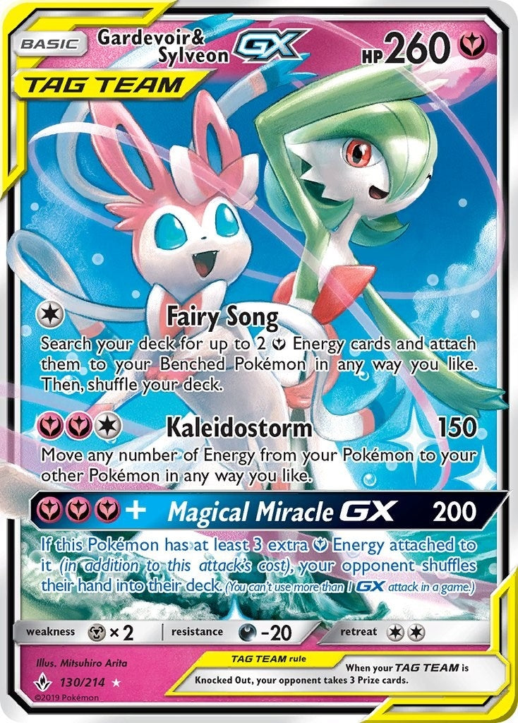 Image for Gardevoir & Sylveon GX (130/214) (SM10) - Pokemon