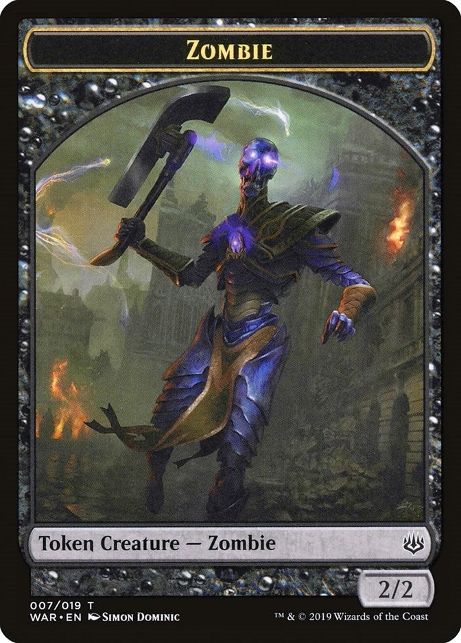 Image for Zombie Token (7) - Magic: The Gathering