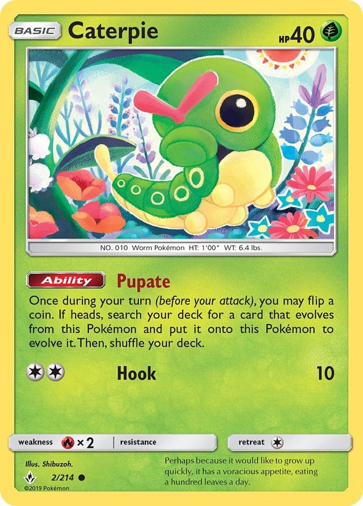 Image for Caterpie (2/214) (SM10) - Pokemon