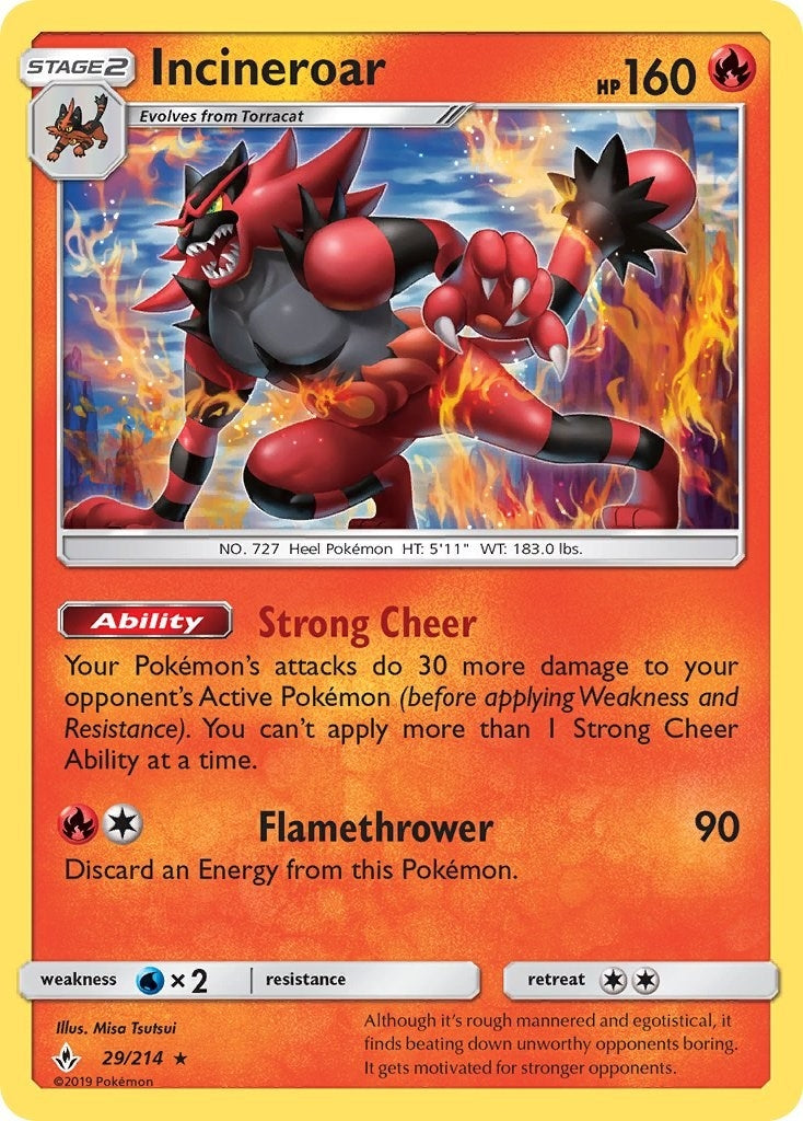 Image for Incineroar (29/214) (SM10) - Pokemon