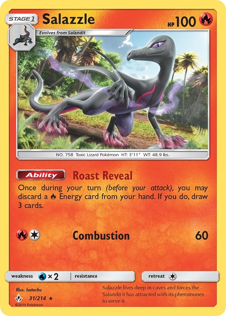 Image for Salazzle (31/214) (SM10) - Pokemon