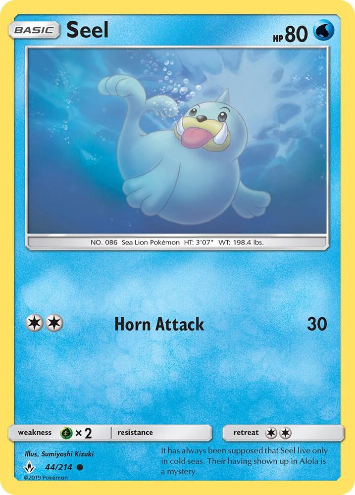 Image for Seel (44/214) (SM10) - Pokemon