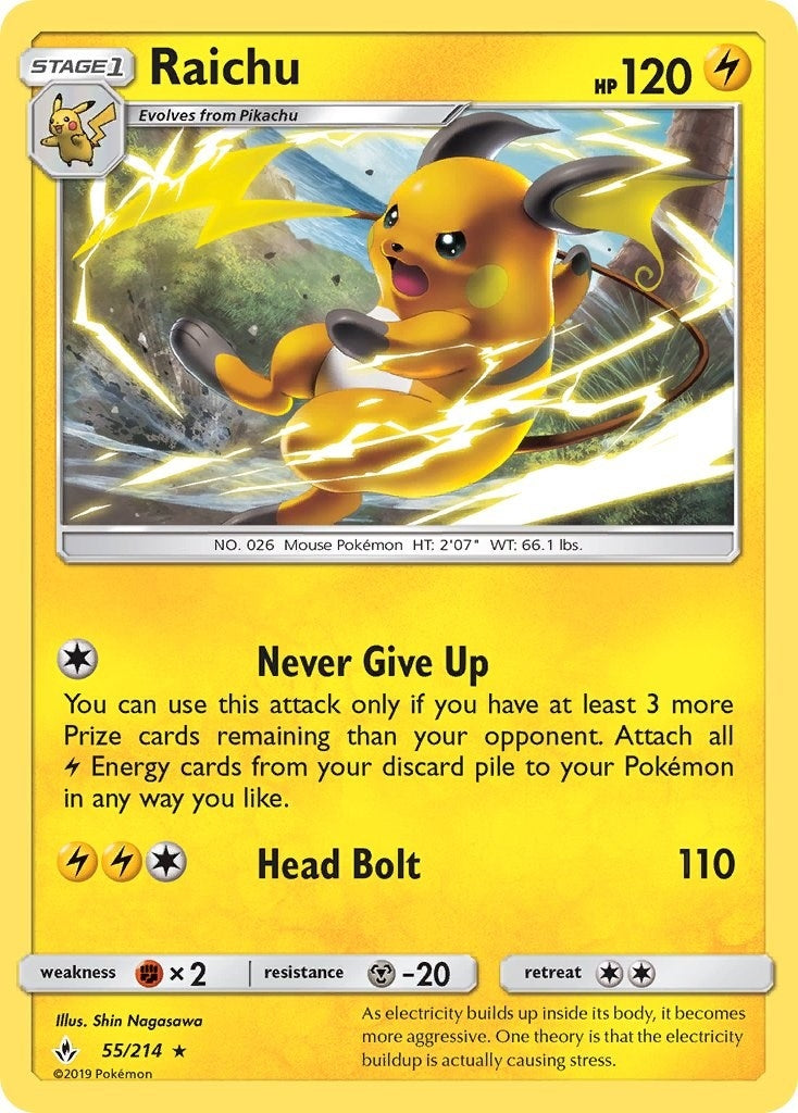 Image for Raichu (55/214) (SM10) - Pokemon