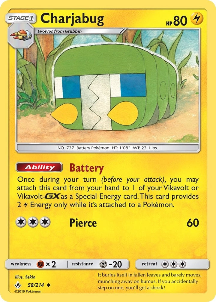 Image for Charjabug (58/214) (SM10) - Pokemon