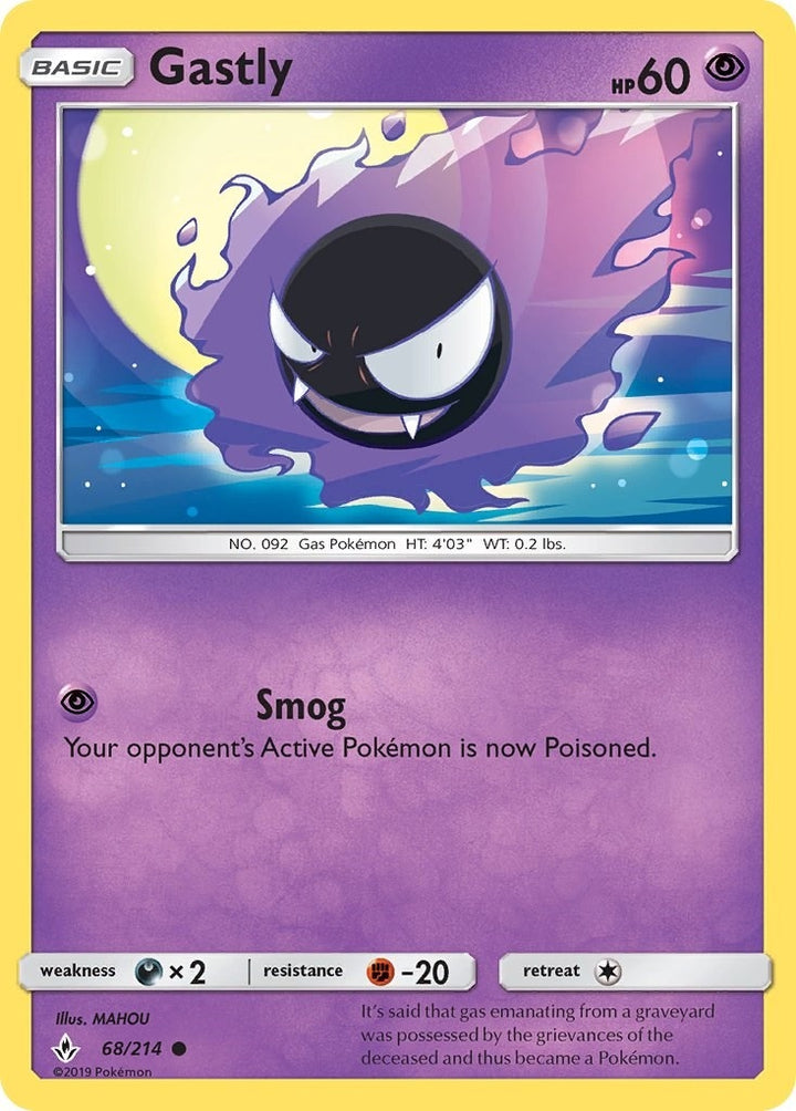 Image for Gastly (68) (68/214) (SM10) - Pokemon