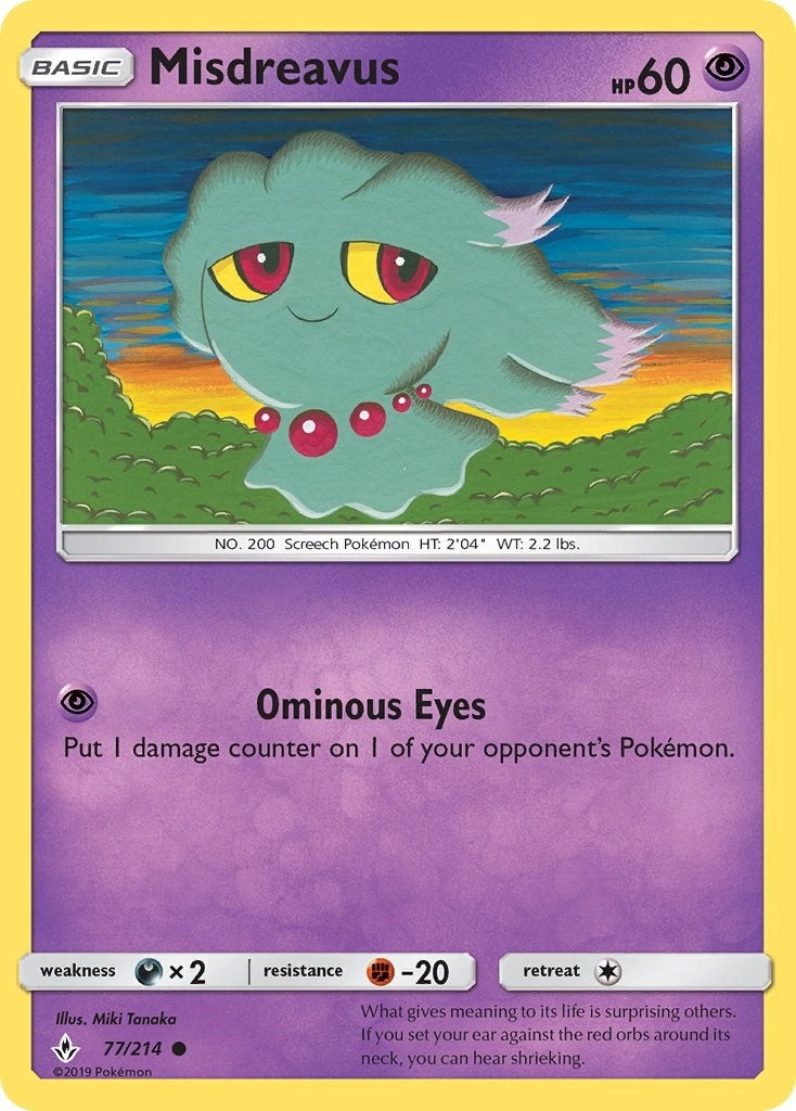Image for Misdreavus (77/214) (SM10) - Pokemon