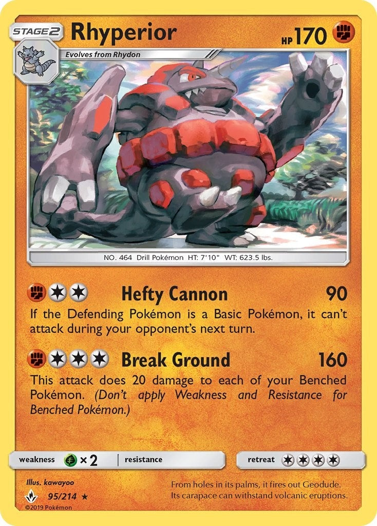 Image for Rhyperior (95/214) (SM10) - Pokemon