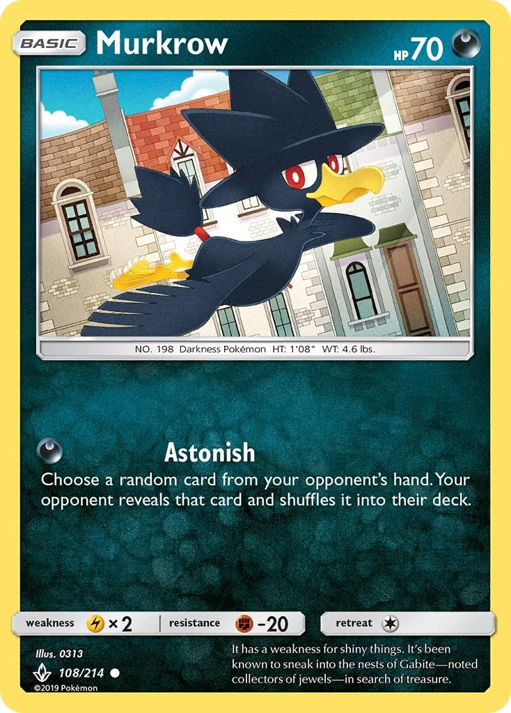 Image for Murkrow (108/214) (SM10) - Pokemon