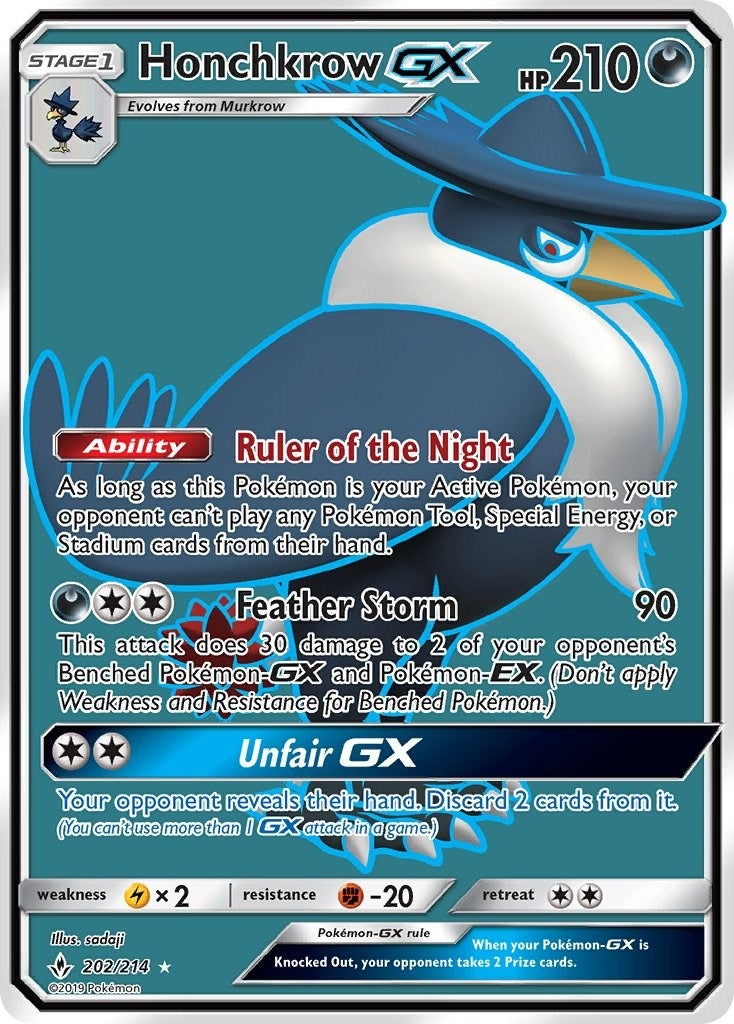 Image for Honchkrow GX (Full Art) (202/214) (SM10) - Pokemon