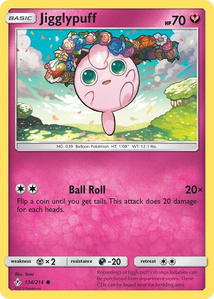 Image for Jigglypuff (134/214) (SM10) - Pokemon