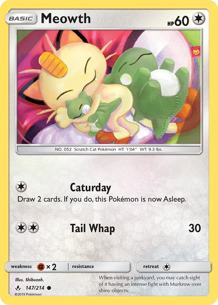 Image for Meowth (147/214) (SM10) - Pokemon