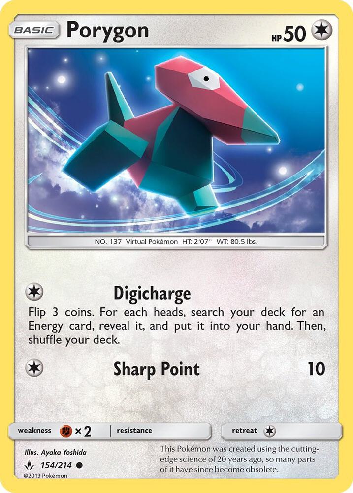 Image for Porygon (154) (154/214) (SM10) - Pokemon