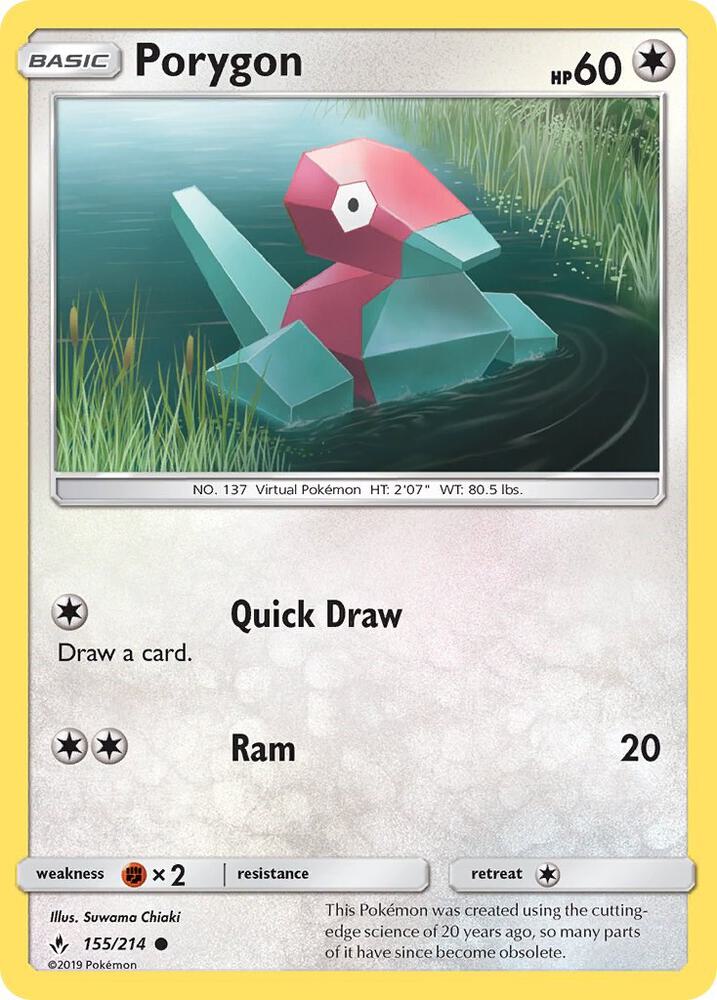 Image for Porygon (155) (155/214) (SM10) - Pokemon