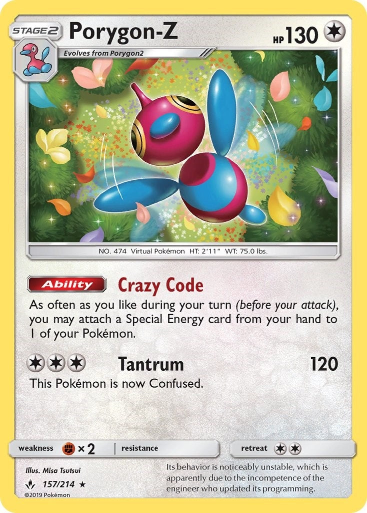 Image for Porygon-Z (157/214) (SM10) - Pokemon