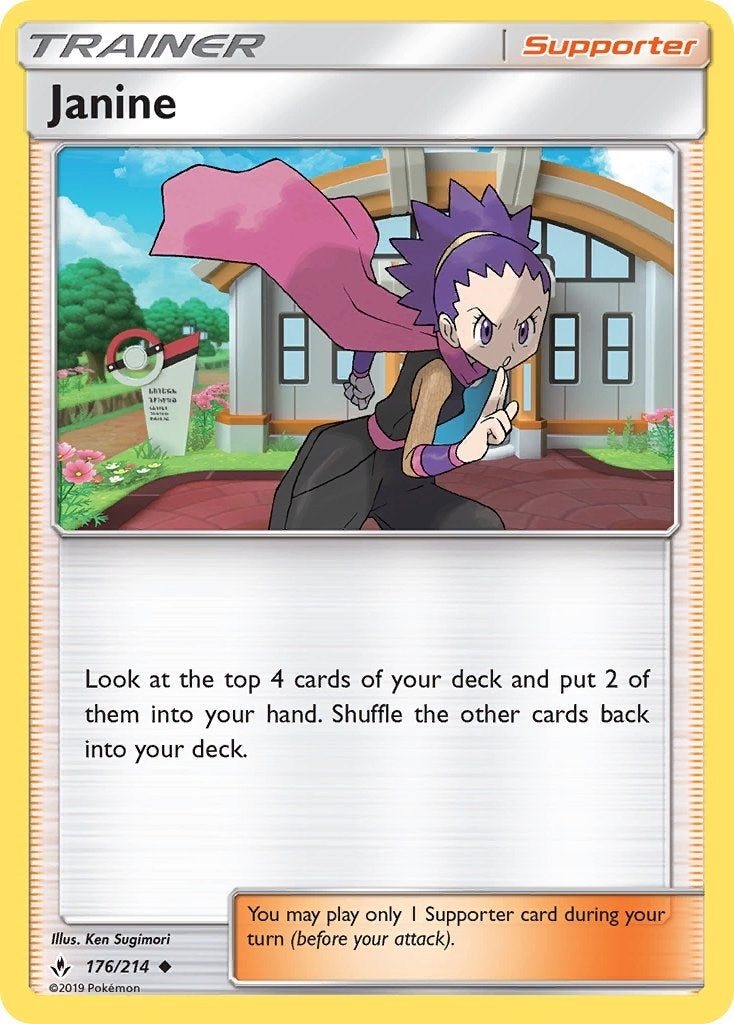 Image for Janine (176/214) (SM10) - Pokemon