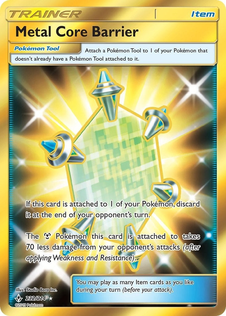 Image for Metal Core Barrier (Secret) (232/214) (SM10) - Pokemon