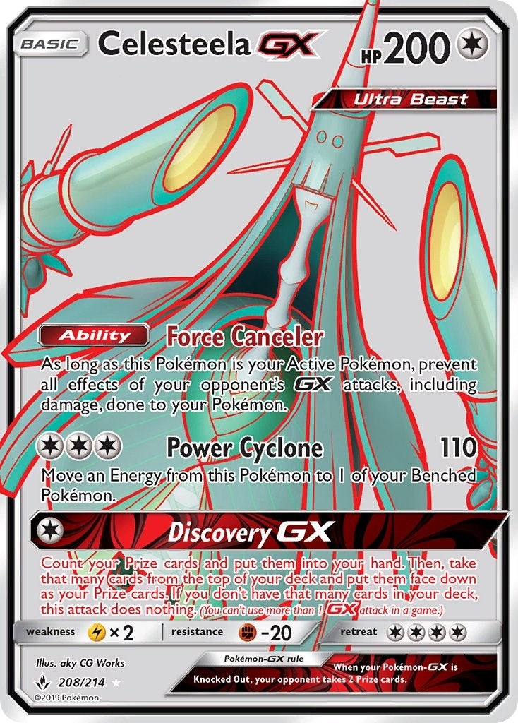 Image for Celesteela GX (Full Art) (208/214) (SM10) - Pokemon