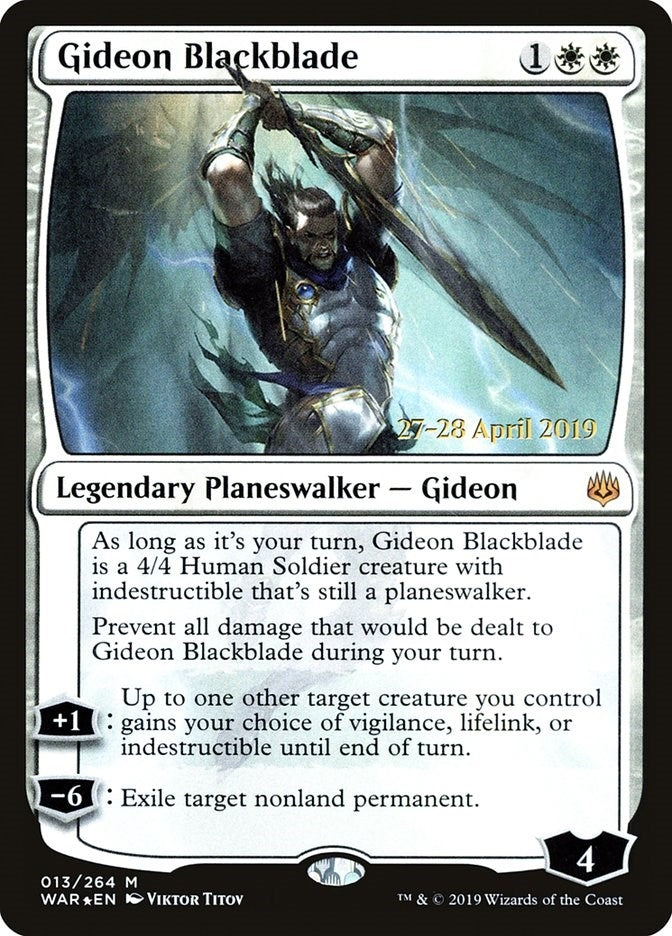 Image for Gideon Blackblade (13) - Magic: The Gathering