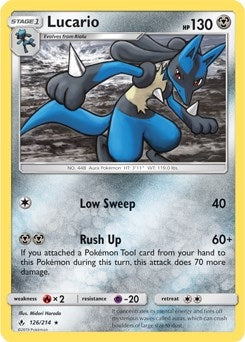 Image for Lucario - 126/214 (SM Unbroken Bonds) (126/214) (PR) - Pokemon