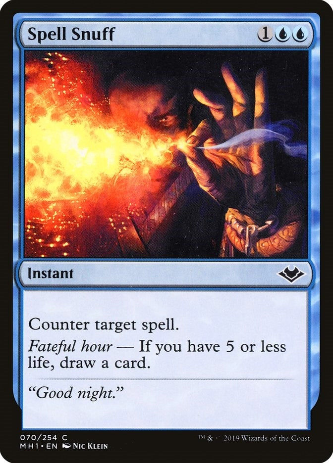 Image for Spell Snuff (70) - Magic: The Gathering