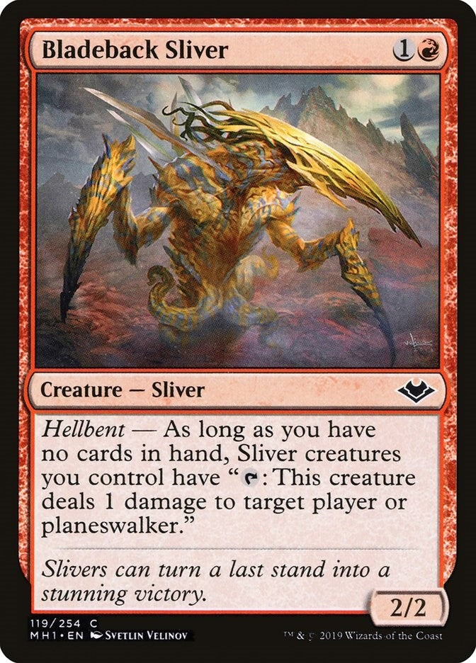 Image for Bladeback Sliver (119) (MH1) - Magic: The Gathering