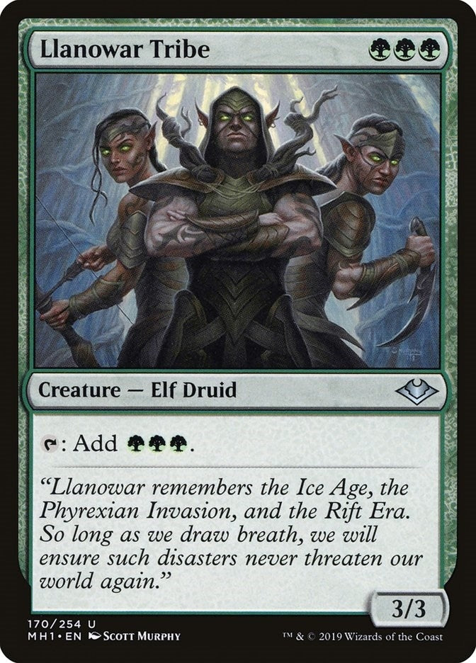 Image for Llanowar Tribe (170) (MH1) - Magic: The Gathering