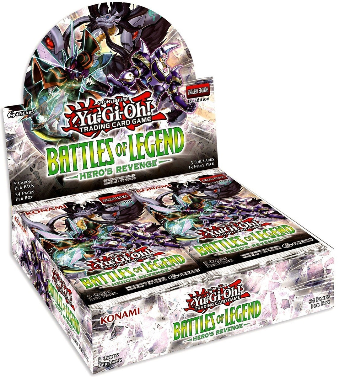 Image for Battles of Legend: Hero's Revenge Booster Box - YuGiOh