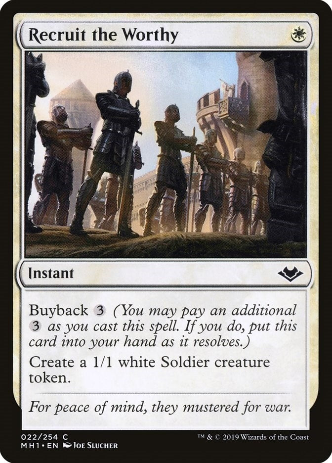 Image for Recruit the Worthy (22) - Magic: The Gathering