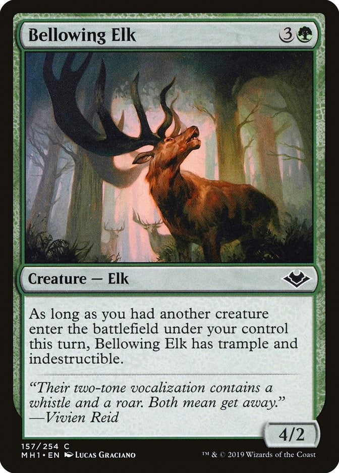 Image for Bellowing Elk (157) (MH1) - Magic: The Gathering