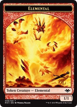 Image for Elemental (008) // Elephant Double-Sided Token (8 // 12) - Magic: The Gathering