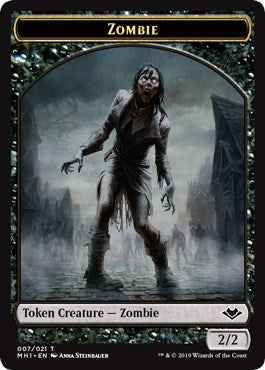 Image for Zombie // Emblem - Serra the Benevolent Double-Sided Token (7 // 20) - Magic: The Gathering