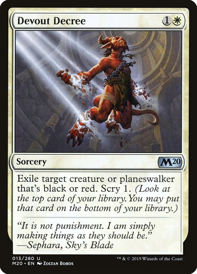 Image for Devout Decree (13) - Magic: The Gathering